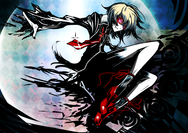 Woman knife blood moon full free wallpaper for desktop - medium preview image