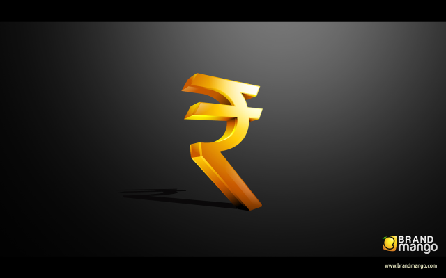 Golden pound sign black background free wallpaper for desktop - medium preview image