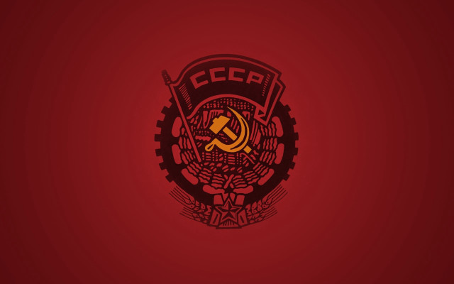 Red black logo hammer sick free wallpaper for desktop - medium preview image