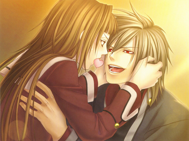 Couple hugging yellow background yellow free wallpaper for desktop - medium preview image