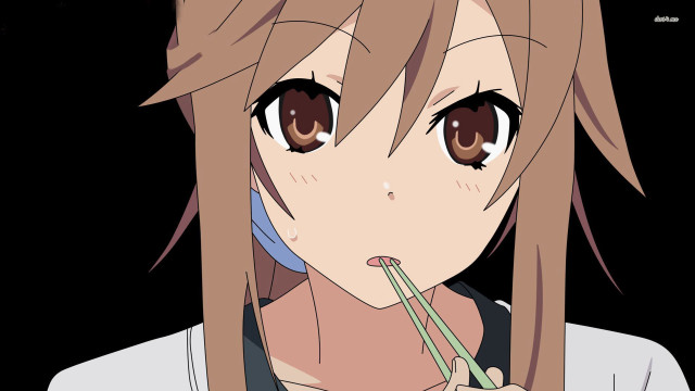 Girl long hair serious looking free wallpaper for desktop - medium preview image