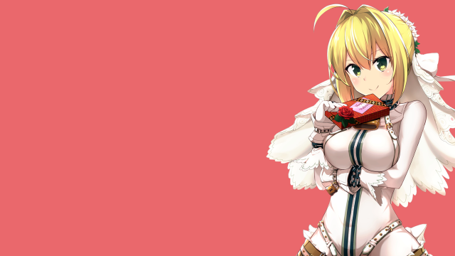 Anime girl angel wings red free wallpaper for desktop - medium preview image