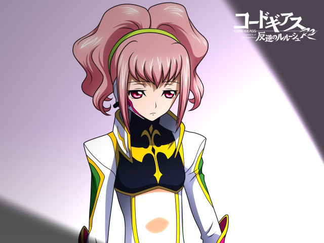 Anime pinkhair blackshirt yellowoutfit holography free wallpaper for desktop - medium preview image