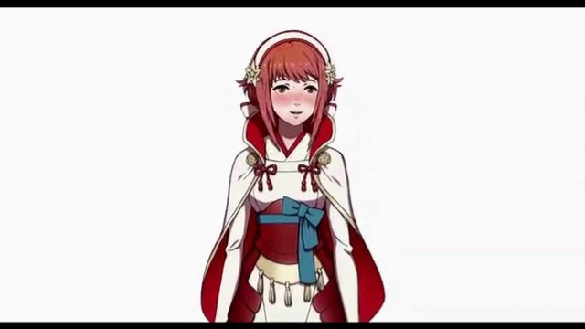 Red hair kimono sakura smile free wallpaper for desktop - medium preview image