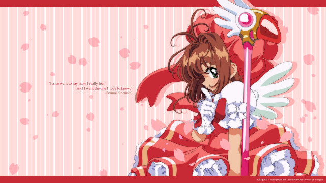 Anime girl red umbrella pink free wallpaper for desktop - medium preview image