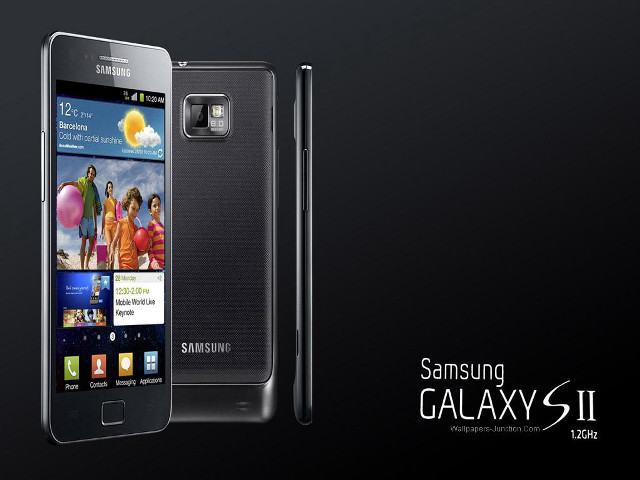 Samsung galaxy sii black background free wallpaper for desktop - medium preview image