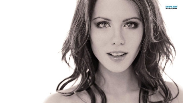 Elizabeth collins long hair blackwhite free wallpaper for desktop - medium preview image