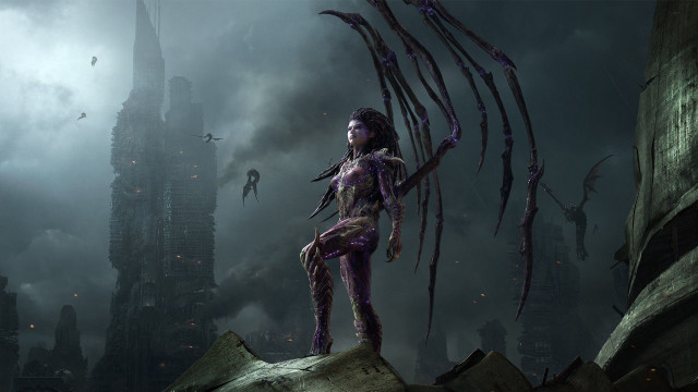 Woman rock dark city tentacles free wallpaper for desktop - medium preview image