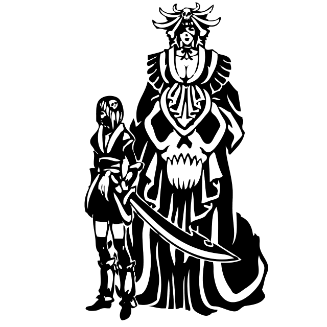 Man sword demon shoulder black free wallpaper for tablet - medium preview image