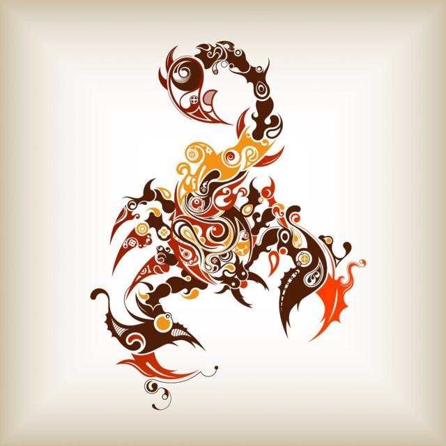 Scorpion tattoo design white background free wallpaper for tablet - medium preview image