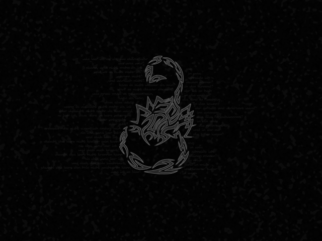 Black white scorpion black background free wallpaper for desktop - medium preview image