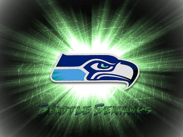 Seattle football logo green background #3 free wallpaper for desktop - medium preview image