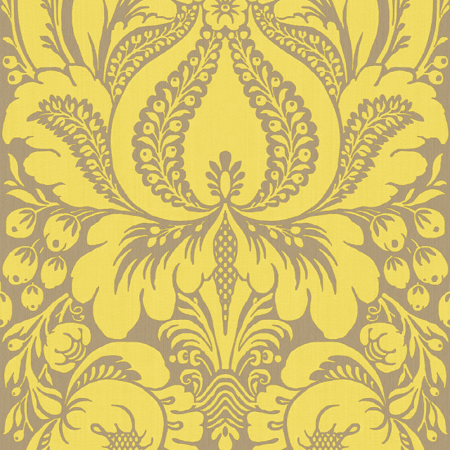 Yellow gray floral wallpaper design free wallpaper for tablet - medium preview image