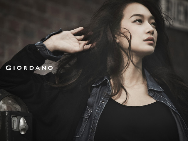 Woman long hair brick wall #4 free wallpaper for desktop - medium preview image