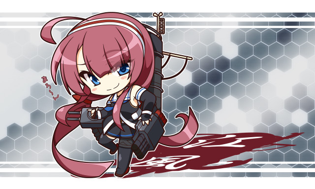 Pink haired girl gun black free wallpaper for desktop - medium preview image