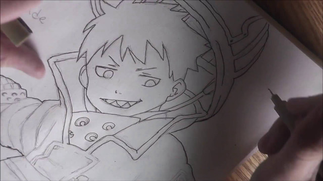 Drawing person holding pen paper free wallpaper for desktop - medium preview image