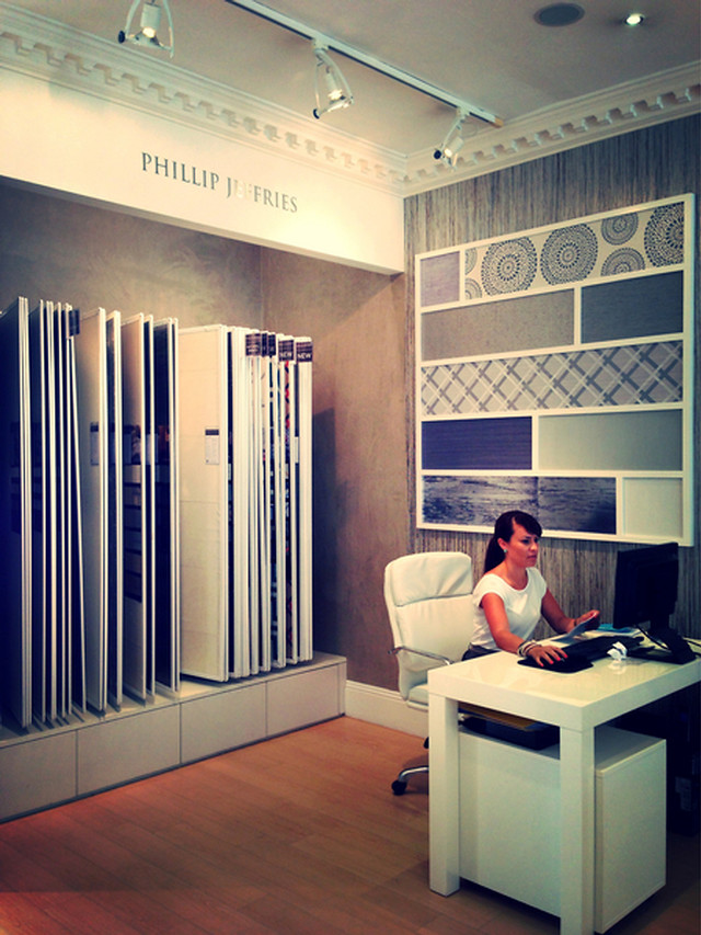 Woman sitting desk computer monitor free wallpaper for mobile - medium preview image