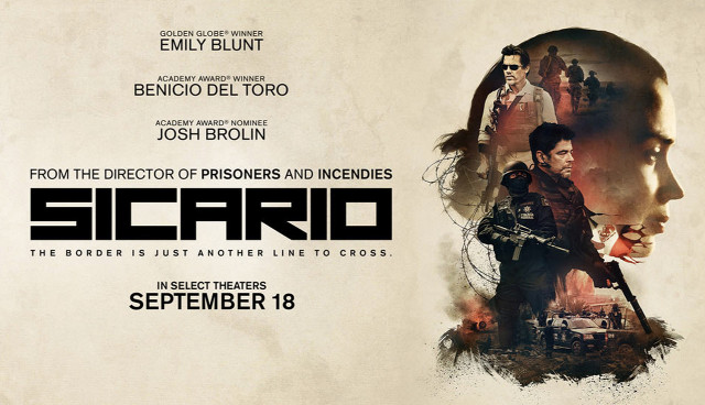 Sicario movie poster man gun free wallpaper for desktop - medium preview image