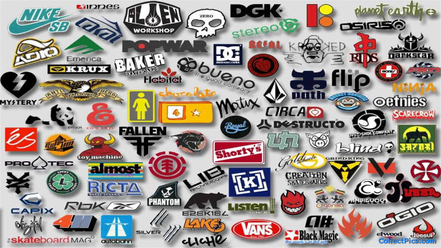 Logos stickers collection white background free wallpaper for desktop - medium preview image