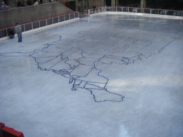 Skateboarder drawing map ice rink free wallpaper for desktop - medium preview image