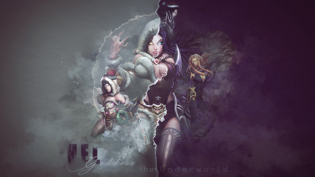 Woman costume sword demon smoke free wallpaper for desktop - medium preview image