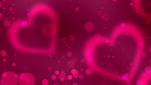 Pink background hearts bubbles middle #2 free wallpaper for desktop - medium preview image