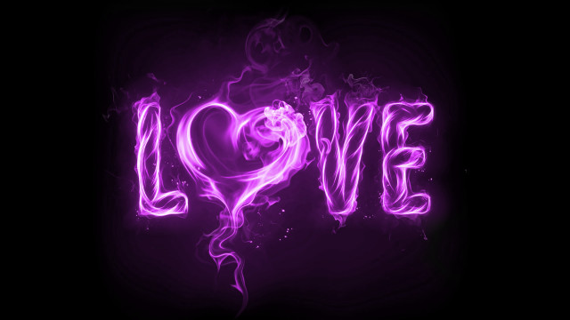 Purple love smoke swirling black free wallpaper for desktop - medium preview image