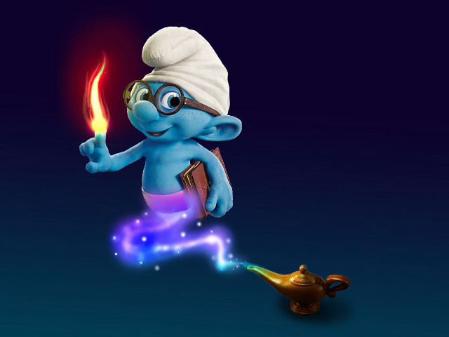 Cartoon character candle hookah pipe free wallpaper for desktop - medium preview image