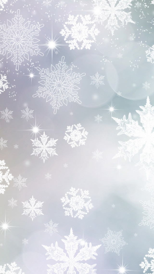 Snowflake background blue white stars free wallpaper for mobile - medium preview image