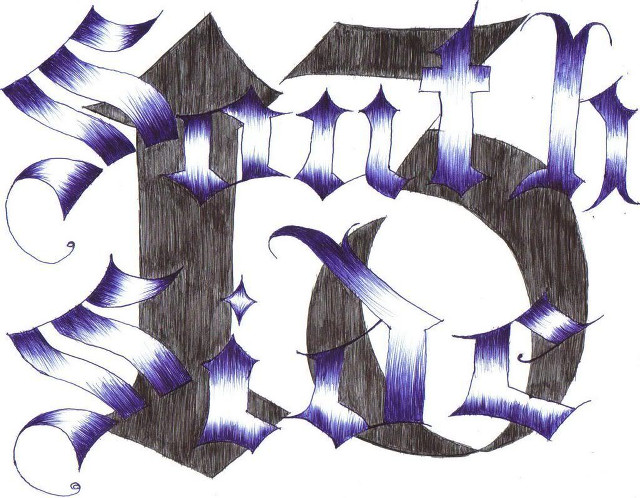 Art purple ink graffiti pen free wallpaper for desktop - medium preview image