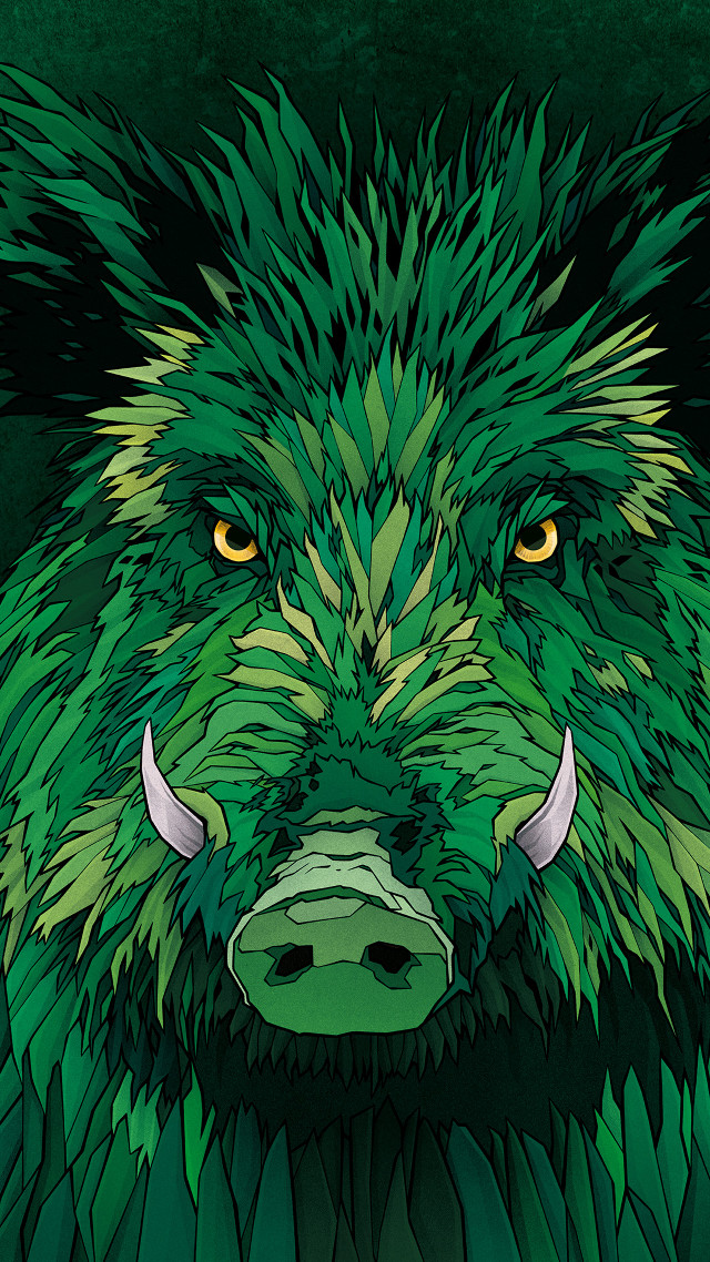 Green animal yellow eyes jungle free wallpaper for mobile - medium preview image