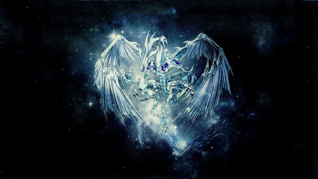 Large white dragon flying sky free wallpaper for desktop - medium preview image