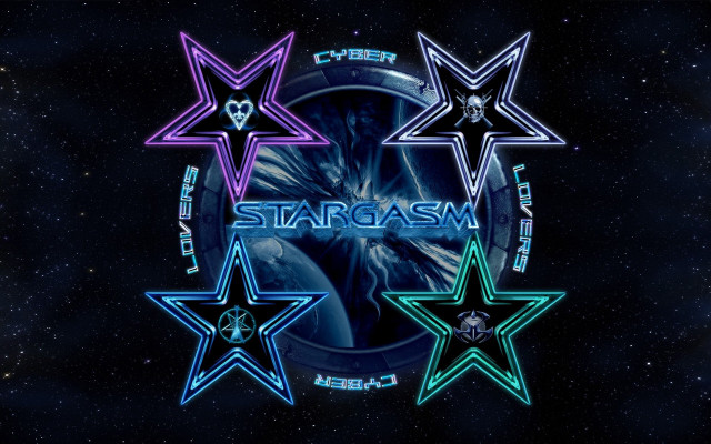 Stargasm logo five stars space free wallpaper for desktop - medium preview image
