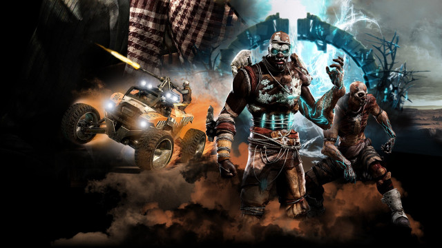 Costume group monster truck man free wallpaper for desktop - medium preview image