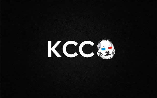 Black background white kccc logo free wallpaper for desktop - medium preview image
