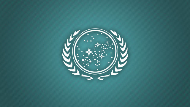 White emblem star blue background free wallpaper for desktop - medium preview image