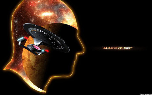 Spaceship galaxy stars mans head free wallpaper for desktop - medium preview image