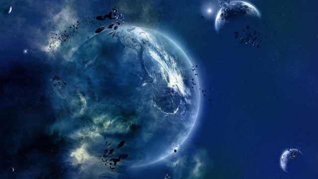 Planets in the sky with #6 free wallpaper for desktop - medium preview image