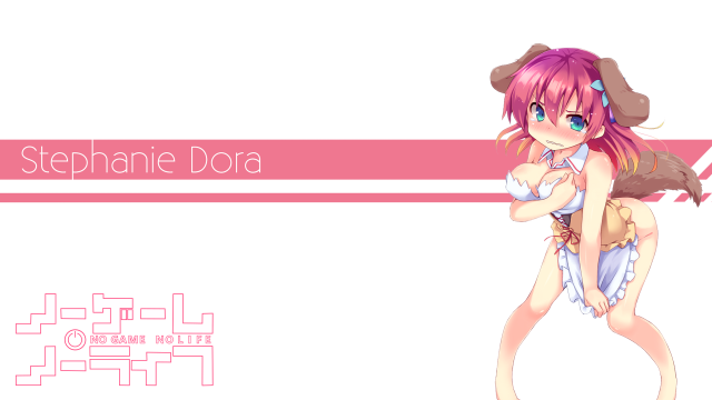 Pink haired girl dog ears free wallpaper for desktop - medium preview image