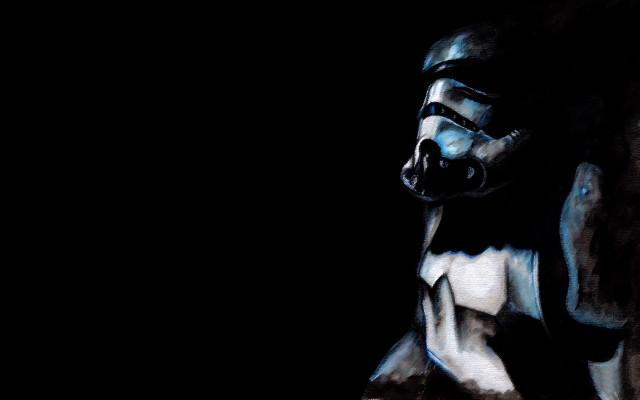 Storm trooper black background white free wallpaper for desktop - medium preview image