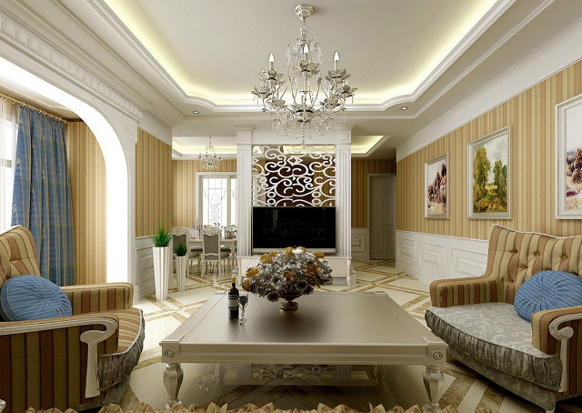 Living room chandelier table vase free wallpaper for desktop - medium preview image