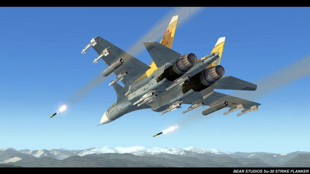 Fighter jet flying missiles air free wallpaper for desktop - medium preview image