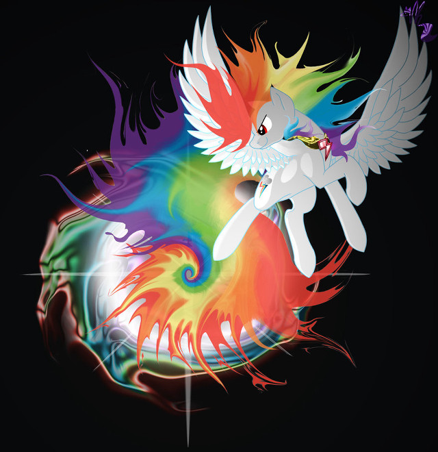 Rainbow unicorn flying wings spread free wallpaper for tablet - medium preview image