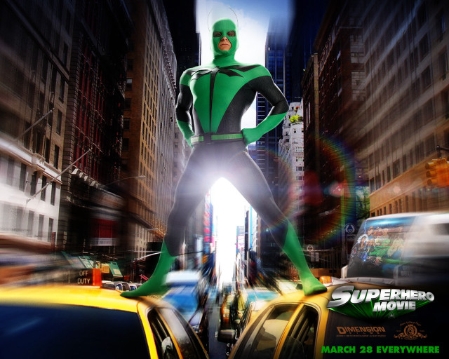 Man green suit city street free wallpaper for desktop - medium preview image