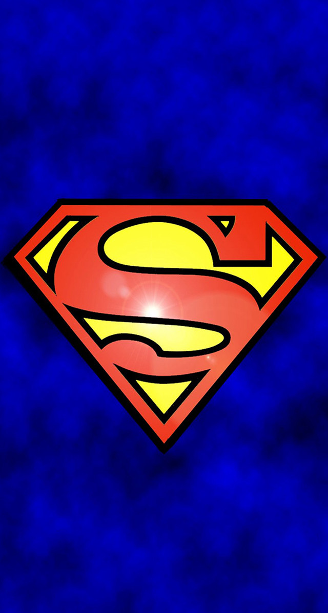 Superman logo blue background red #4 free wallpaper for mobile - medium preview image