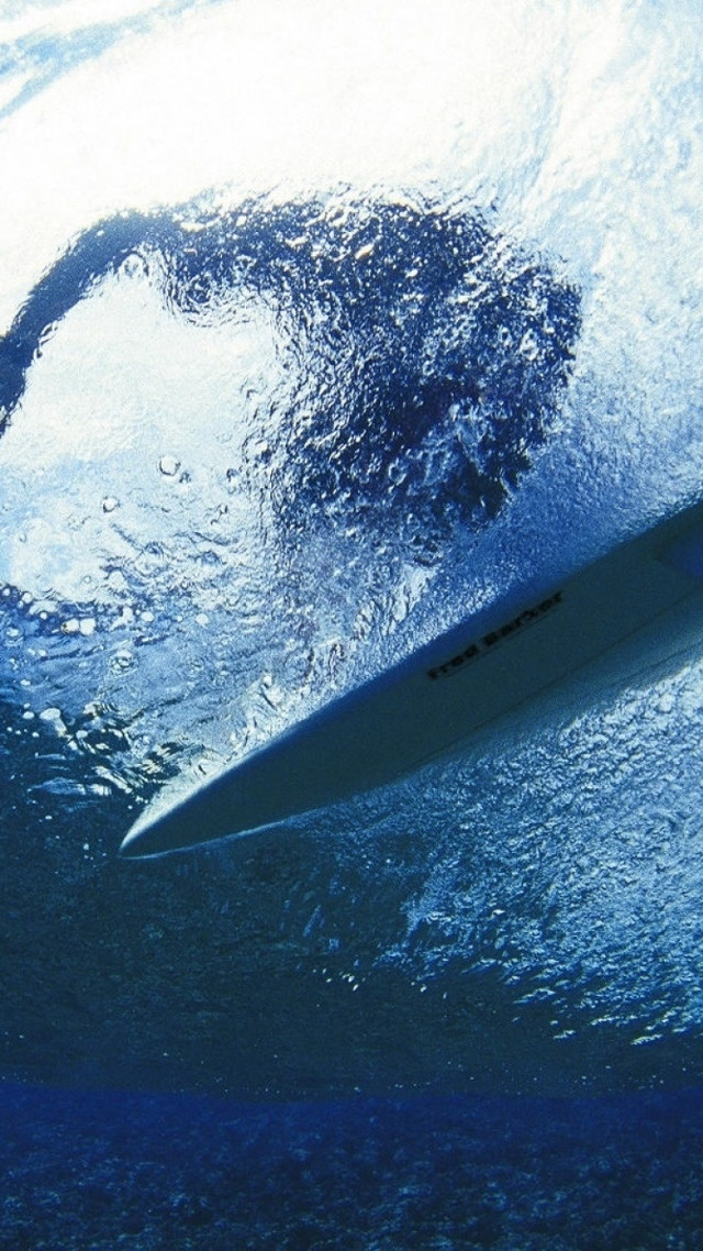 Surfboard water upside down image free wallpaper for mobile - medium preview image