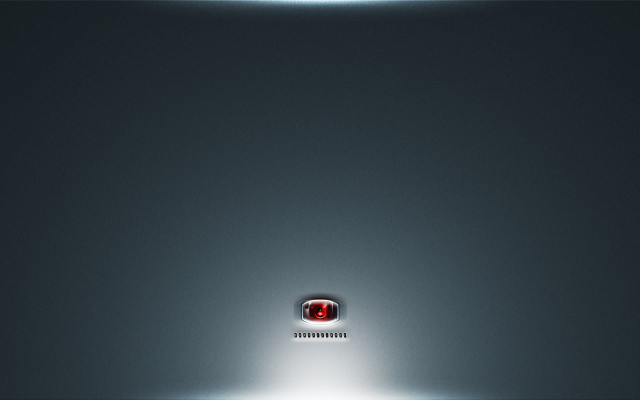 Computer red light black background free wallpaper for desktop - medium preview image