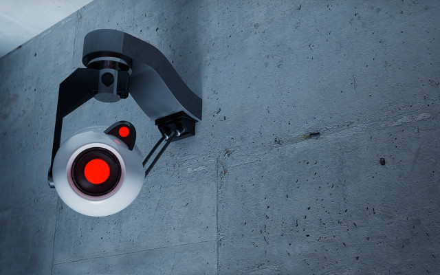 Security camera red lights building free wallpaper for desktop - medium preview image