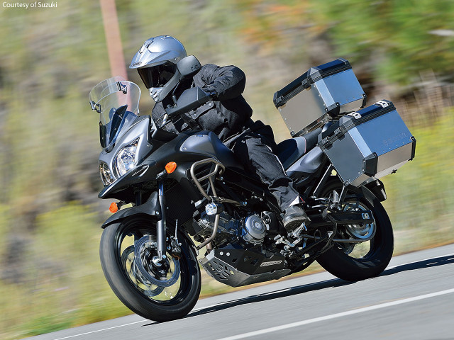 Man riding motorcycle street forest #2 free wallpaper for desktop - medium preview image