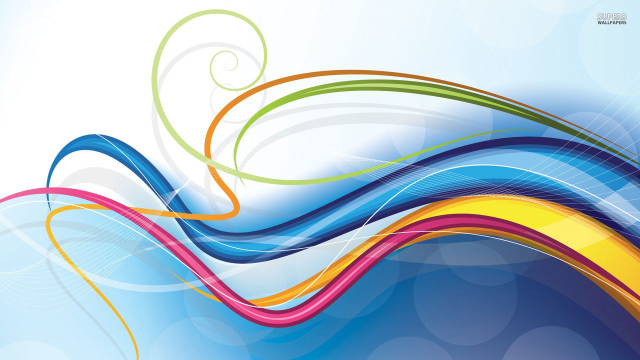 Colorful abstract background swirl blue free wallpaper for desktop - medium preview image